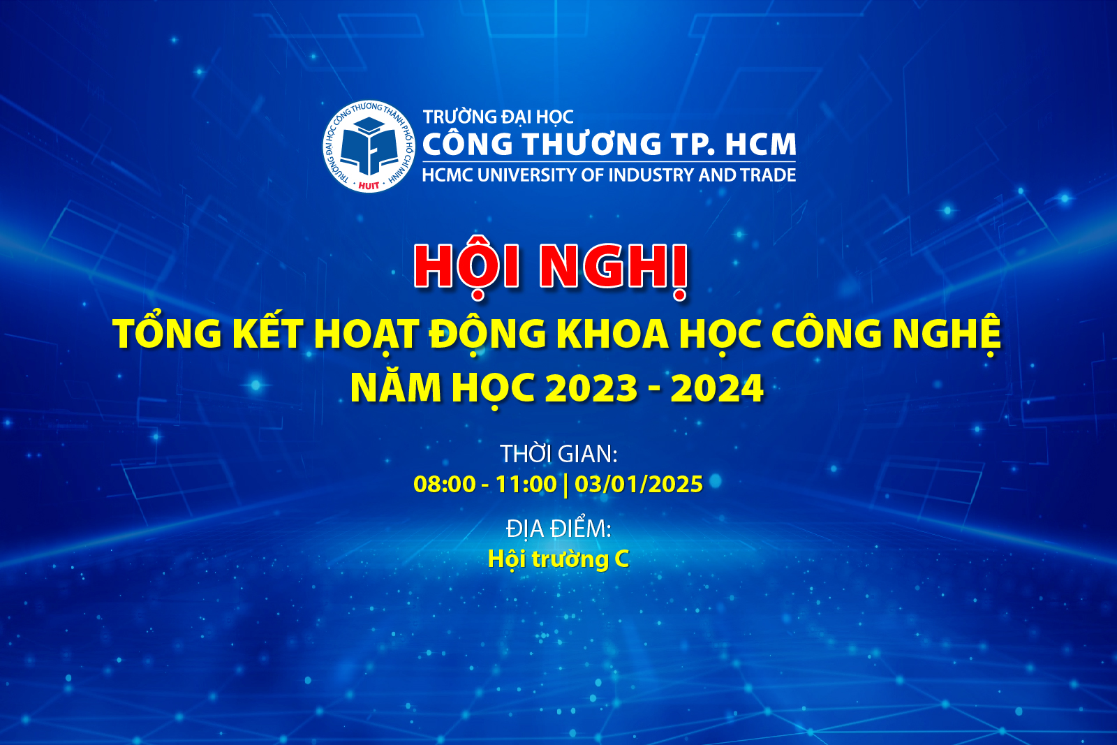 Tổ chức Hội nghị Tổng kết hoạt động Khoa học công nghệ năm học 2023 - 2024