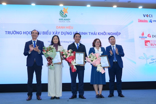 Trường Đại học Công Thương TP. Hồ Chí Minh được vinh danh là “Trường học tiêu biểu xây dựng hệ sinh thái khởi nghiệp năm 2024”